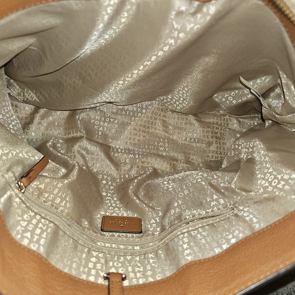 Kate Spade Brown Leather Larchmont Avenue Evangelie Satchel - Picture 5 of 7